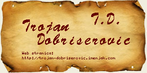 Trojan Dobrišerović vizit kartica